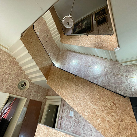 Stone Staircase Cleaning Before 1